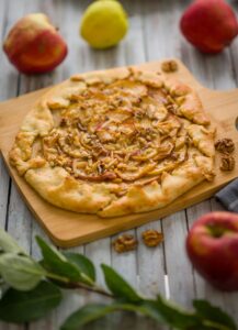 Kovászos almás galette