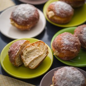 Vaníliás töltött fánk